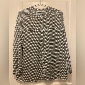 Liz Claiborne , used , Long Sleeve  Blouse / XL